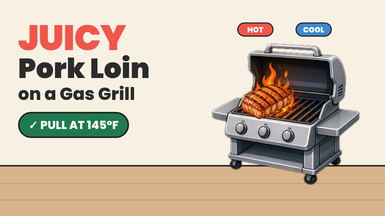 Video thumbnail for How to Grill Pork Loin on a Gas Grill (Juicy Every Time)