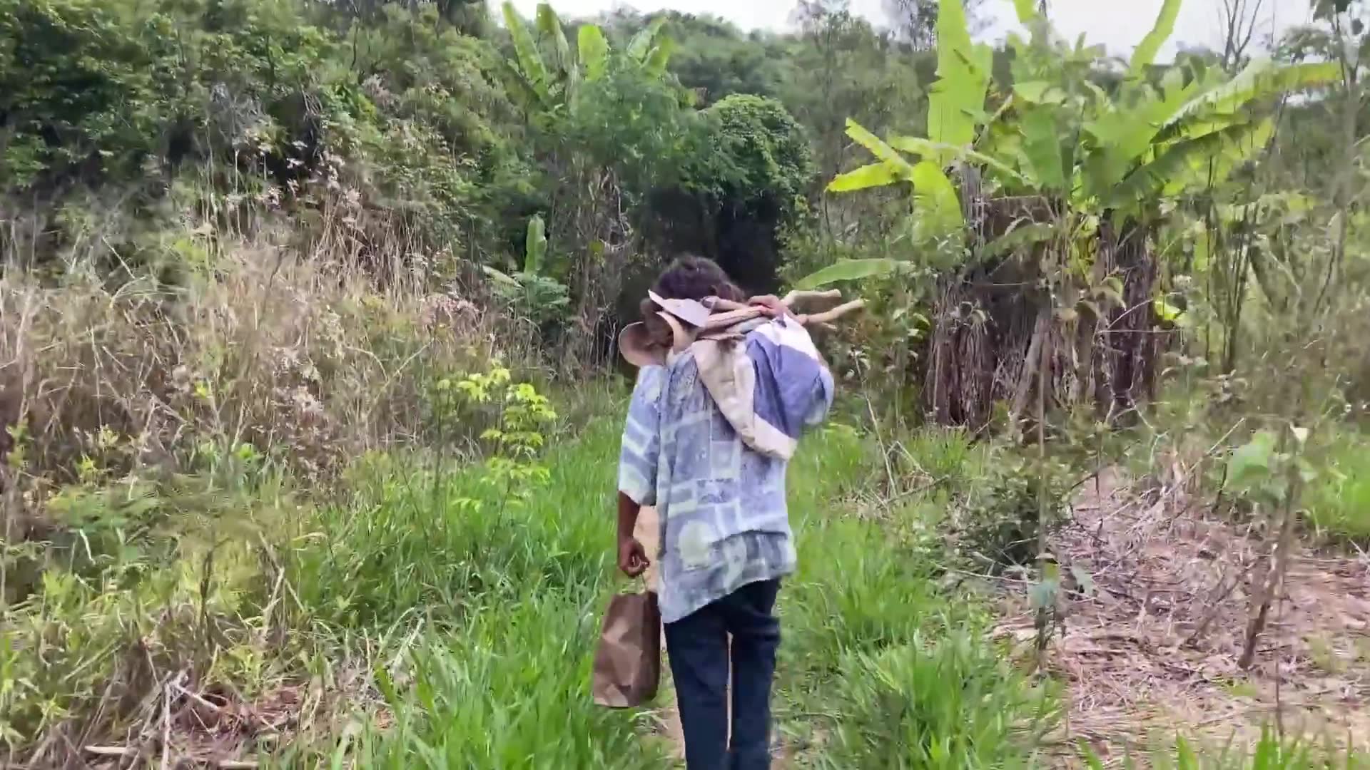 He has lived isolated in the woods for 40 years without electricity or water.