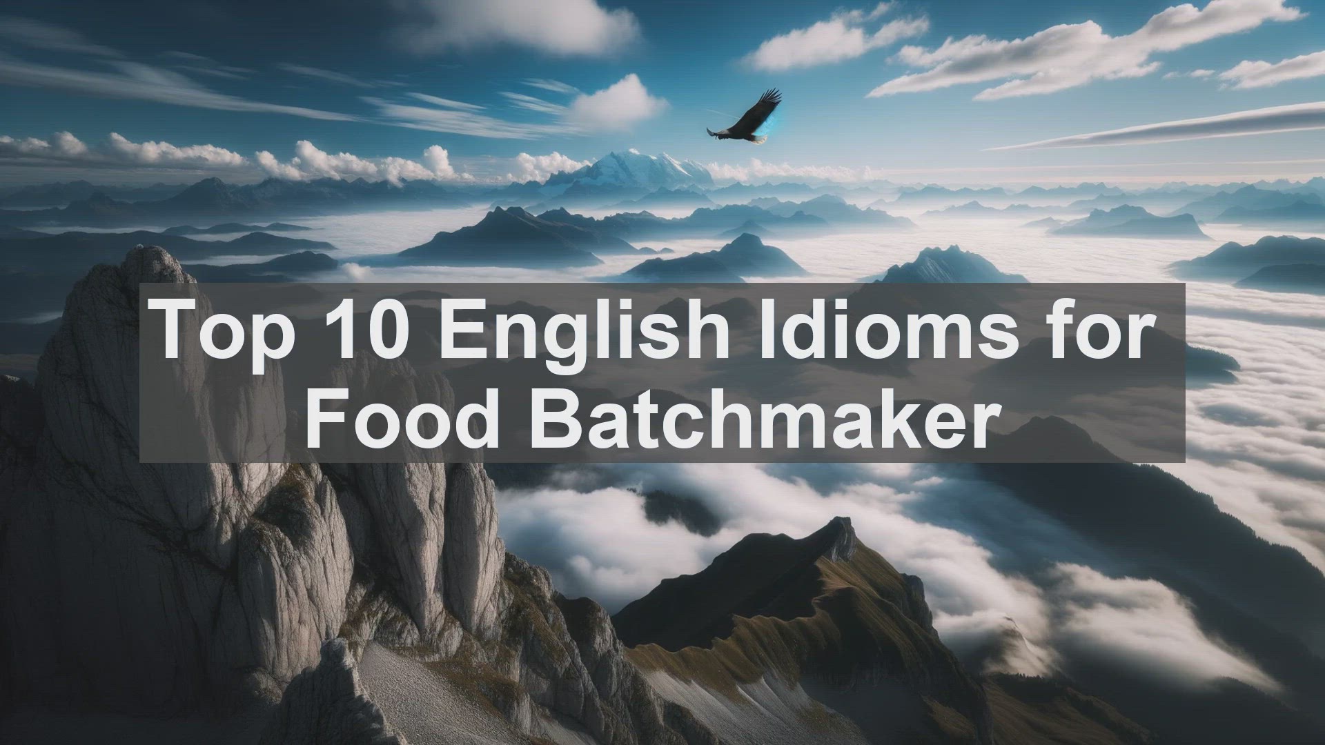 'Video thumbnail for Top 10 English Idioms for Food Batchmaker'