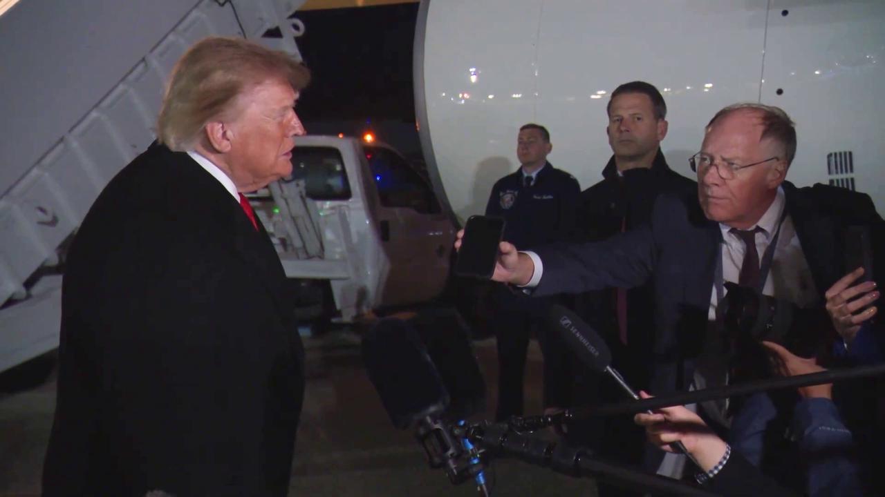 Video thumbnail for United States: Trump on Russia-Ukraine Peace Talks in Washington.