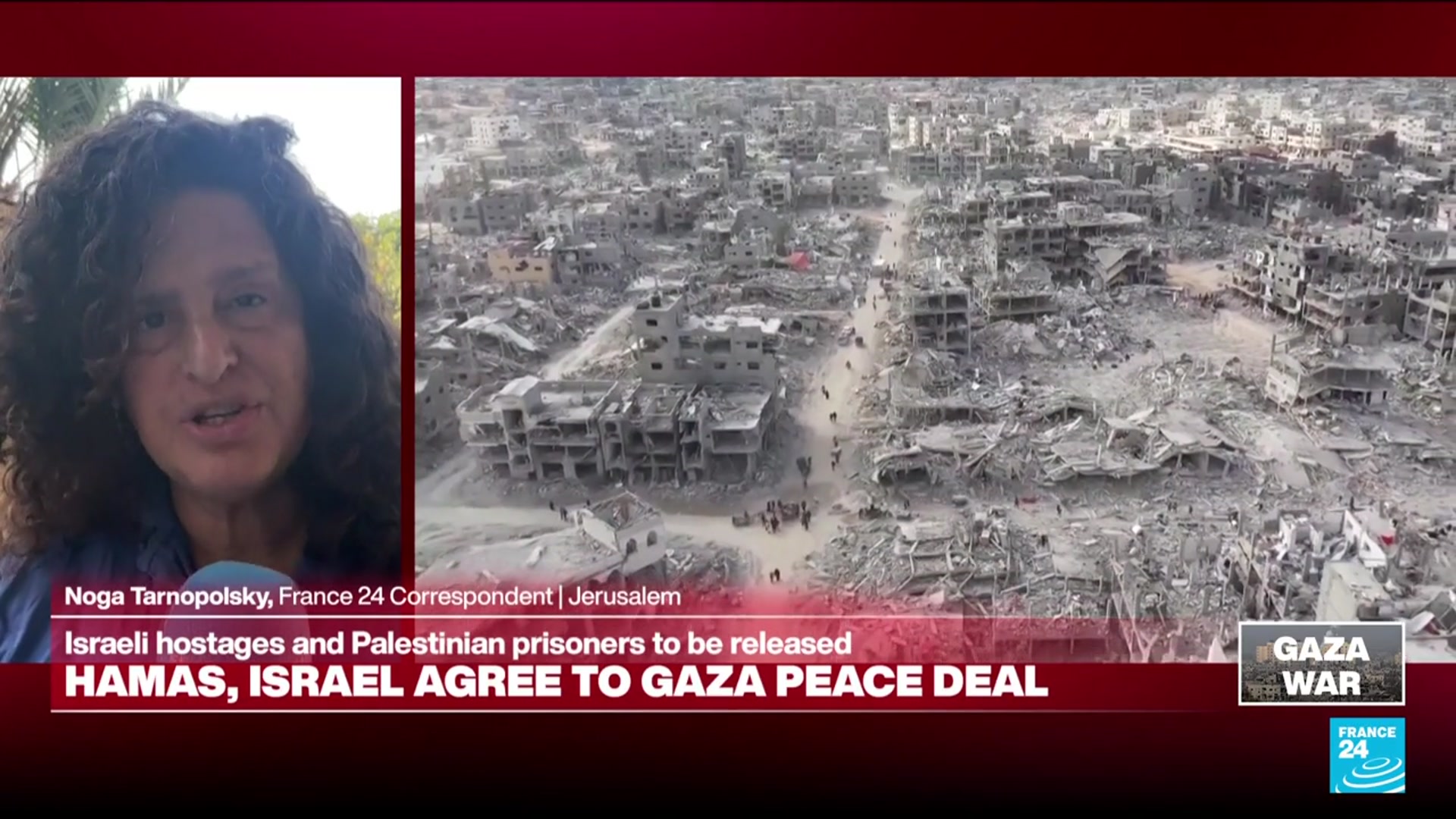 'Video thumbnail for War in Gaza: Hamas and Israel have agreed to a ceasefire and hostage deal'