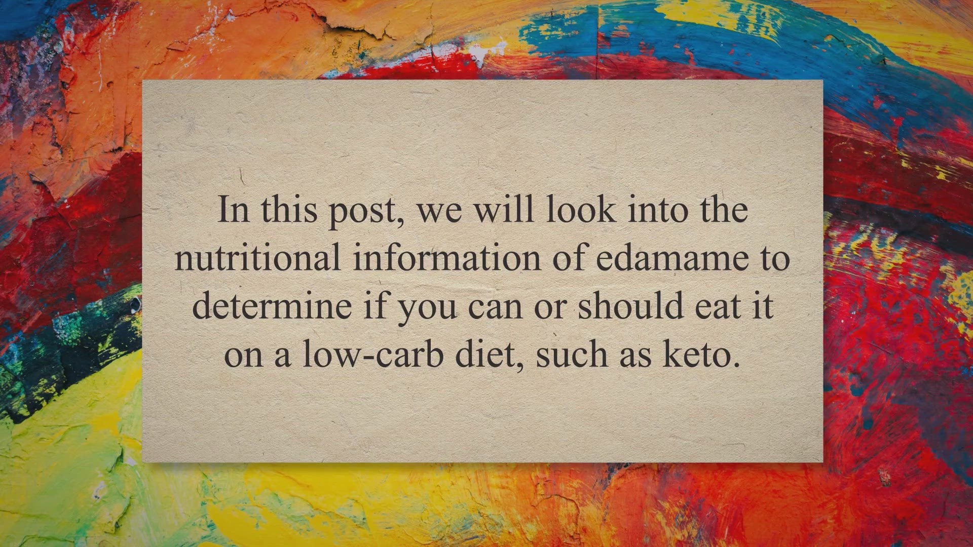 Video thumbnail for Is Edamame Keto?