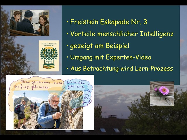 Video thumbnail for Besser als KI? Wir Menschen können es sein - Freistein zeigt es konkret am Beispiel und gibt Tipps