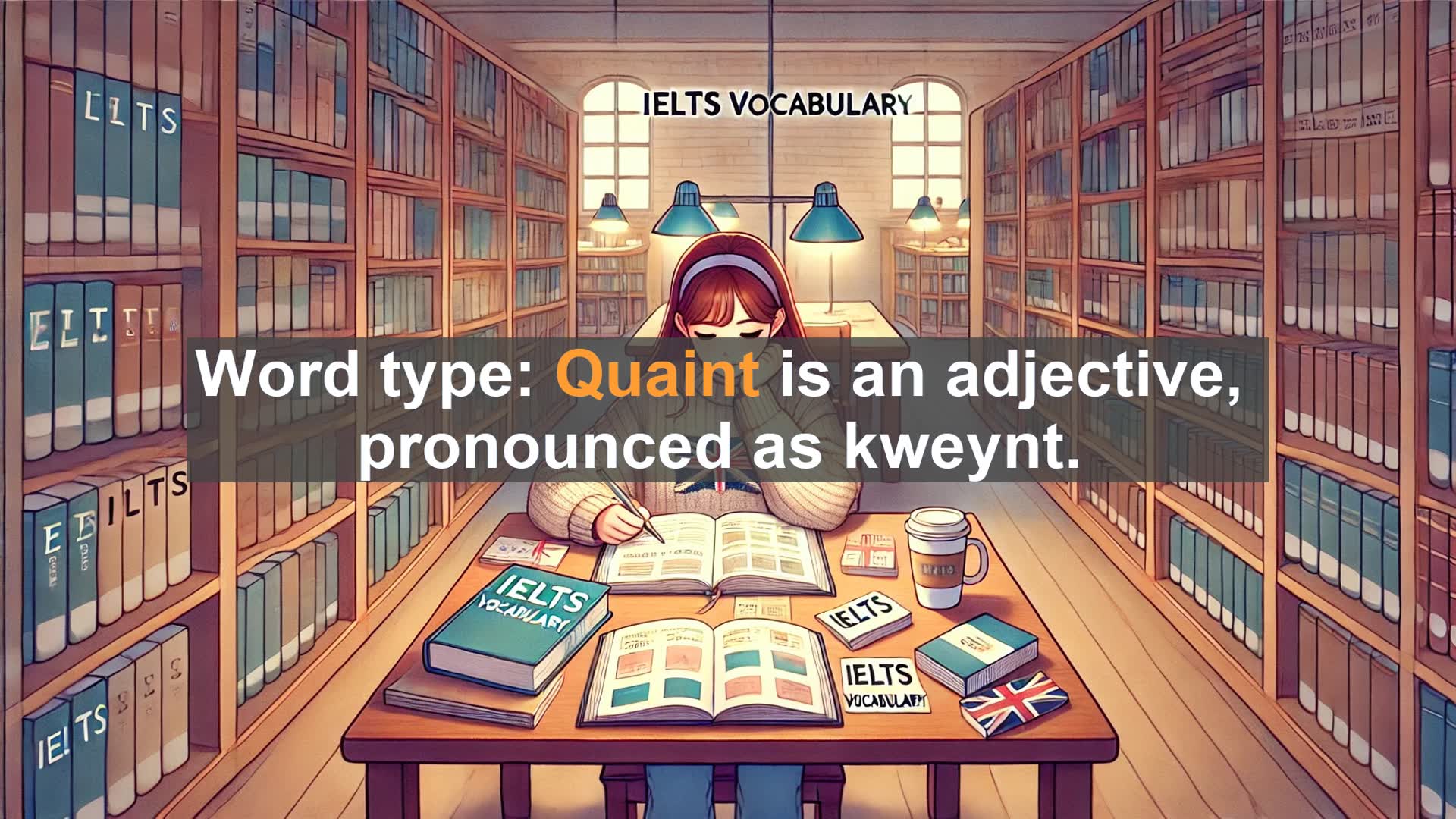 'Video thumbnail for 2000 Must Know IELTS 9.0 Vocabulary - Understanding the Word 'Quaint': Meaning, Usage, and Examples'