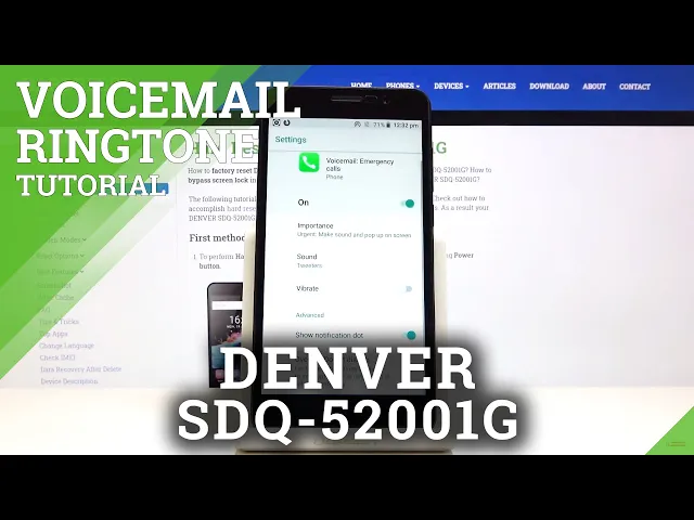 Video thumbnail for How to Turn on Voicemail Notifications in DENVER SDQ-52001G - Change Notifications