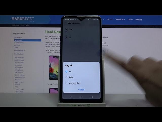 Video thumbnail for How to Use Auto Text Correction in LG K50S – Text Correction Options