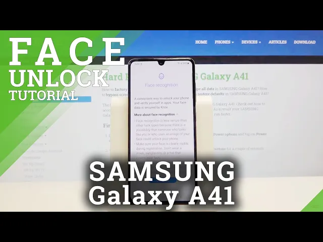 Video thumbnail for How to Set Face Unlock in SAMSUNG Galaxy A41 – Face Recognition