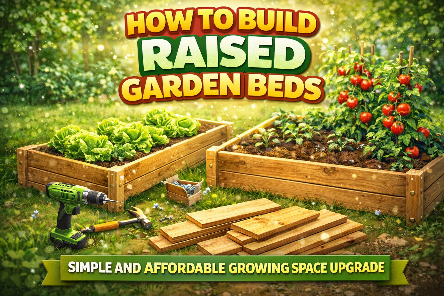 Video thumbnail for How to Build Raised Garden Beds | Simple and Affordable Growing Space Upgrade