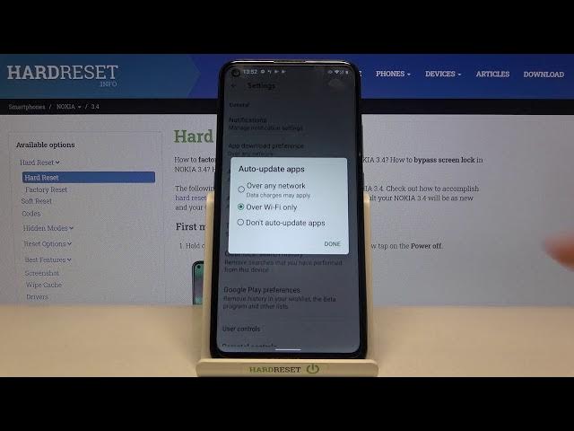 Video thumbnail for How to Stop Auto Update Apps in Google Play Store in NOKIA 3.4