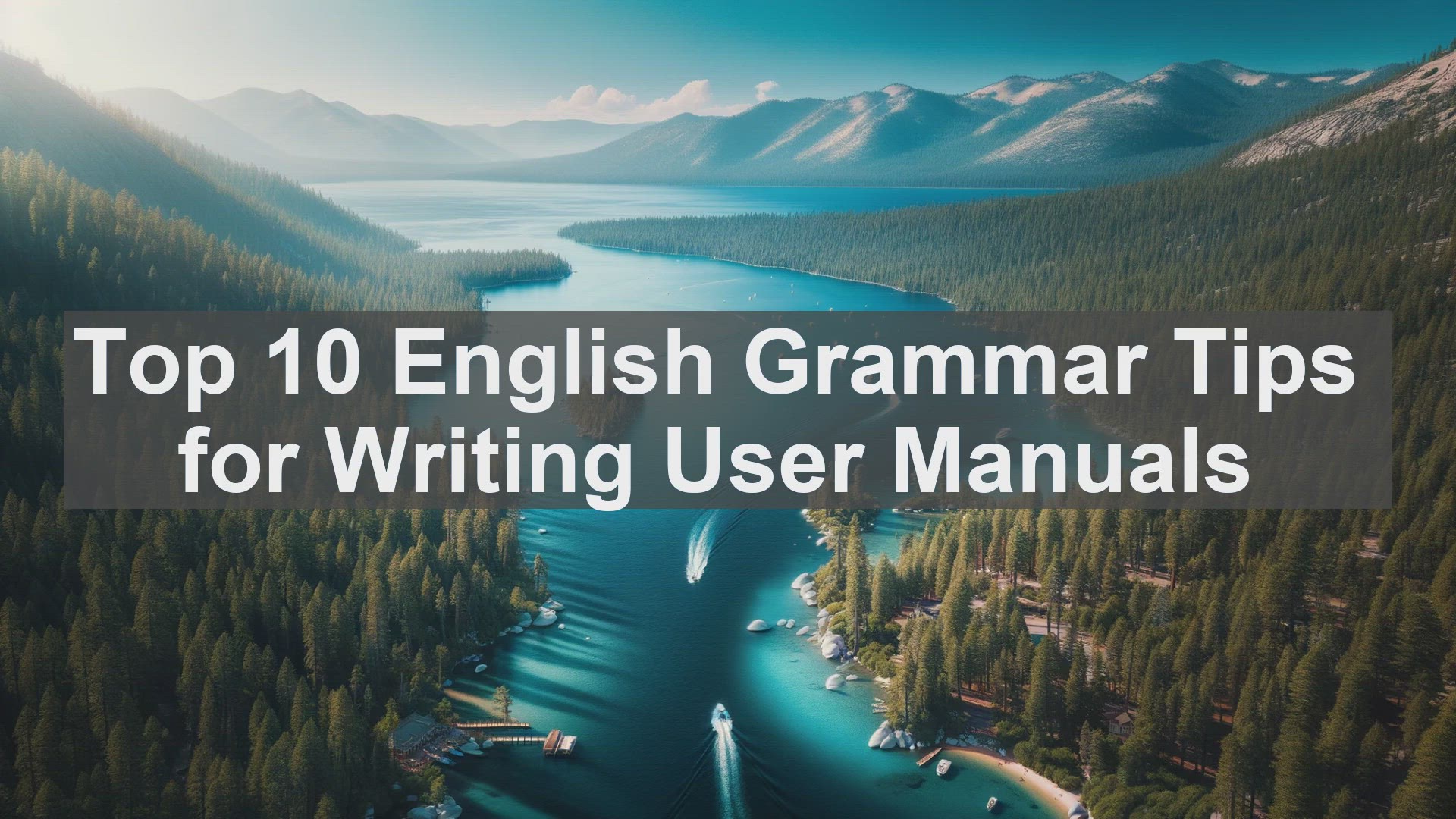 'Video thumbnail for Top 10 English Grammar Tips for Writing User Manuals'