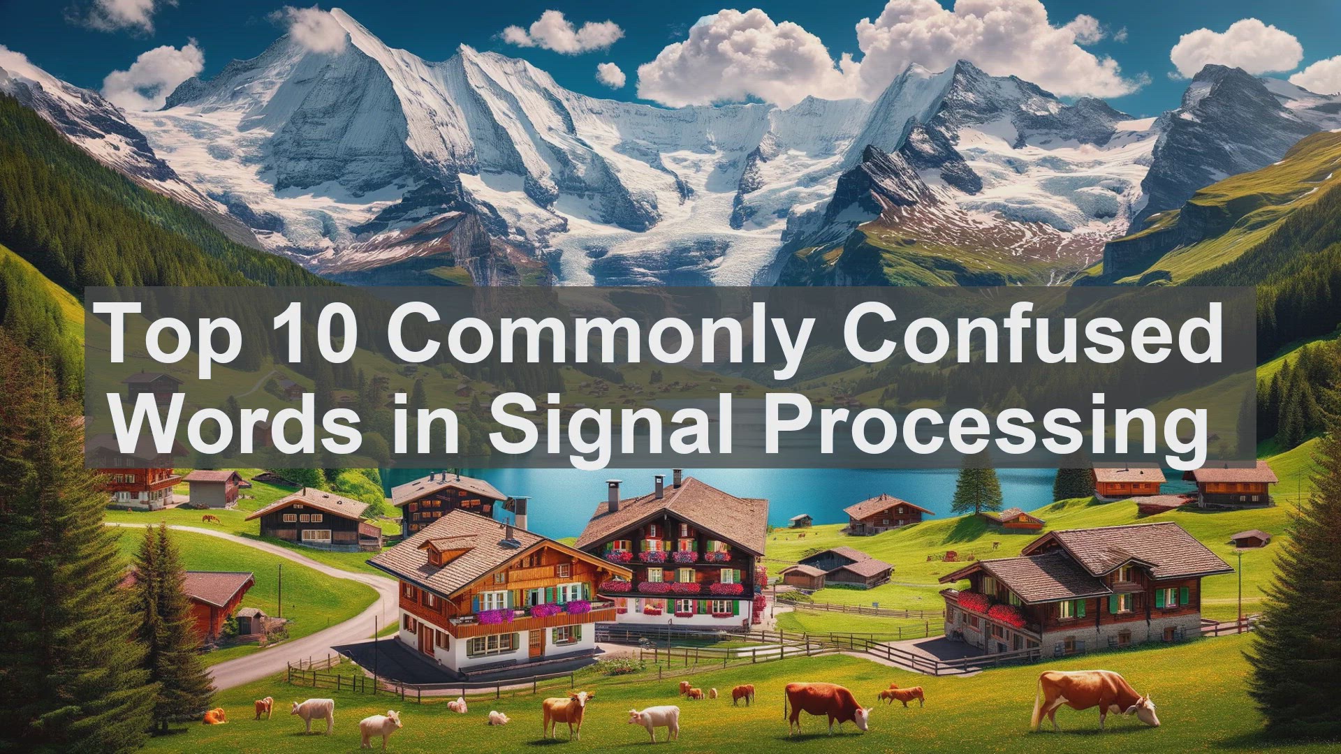 'Video thumbnail for Top 10 Commonly Confused Words in Signal Processing'