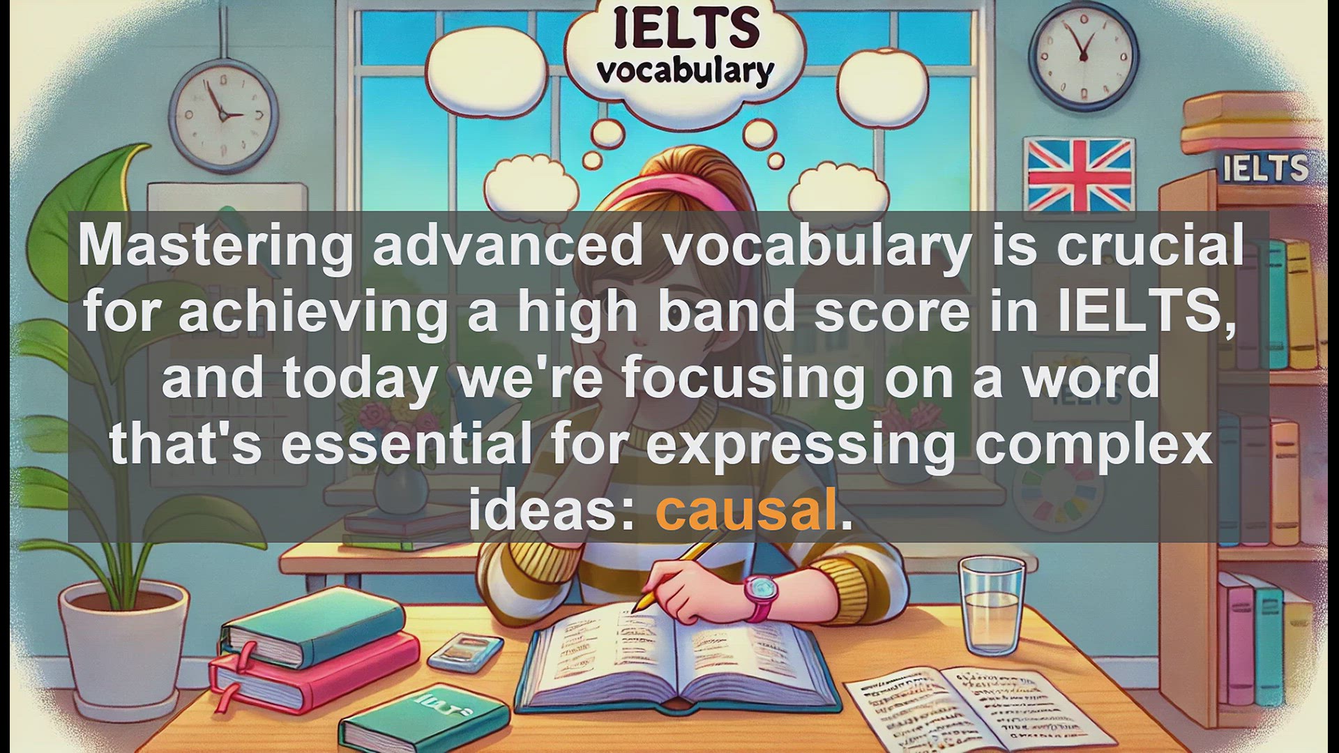 'Video thumbnail for 5000 Must Know IELTS 8.0 Vocabulary - IELTS Vocabulary: Understanding and Using 'Causal' Effectively'
