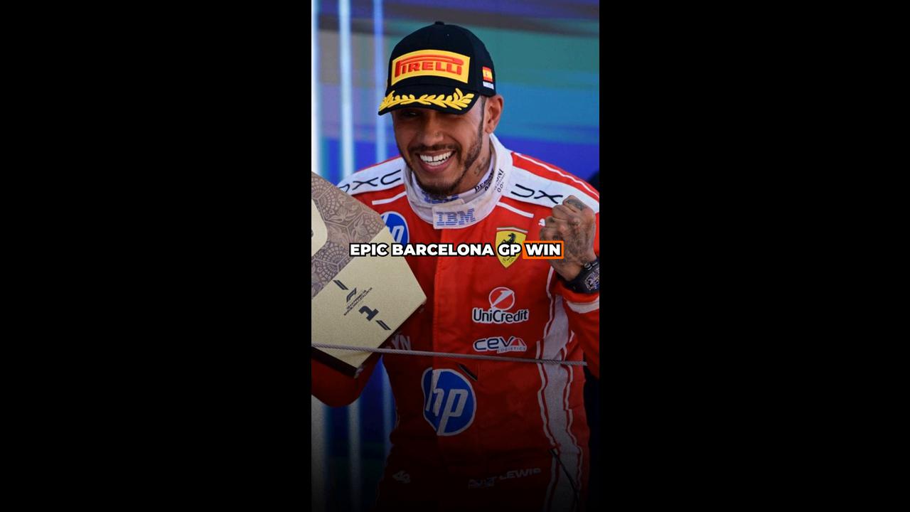 Video thumbnail for Kim and Khloe Kardashian post about Lewis Hamilton's Barcelona GP win on social media ❤️