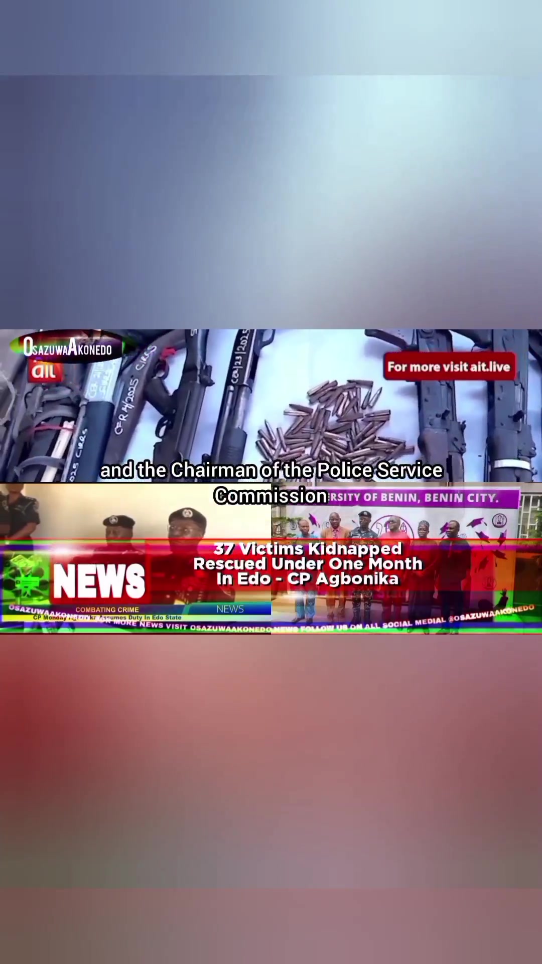 'Video thumbnail for 37 Victims Kidnapped Rescued Under One Month In Edo - CP Agbonika '