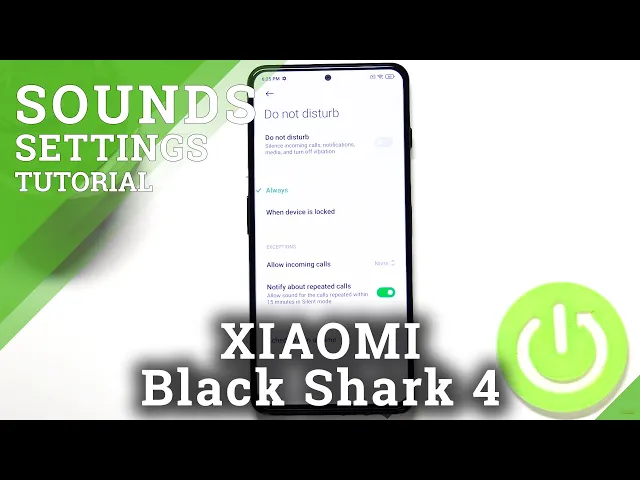 Video thumbnail for How to Find and Manage Sounds Settings on XIAOMI Black Shark 4 – Open Sounds Settings