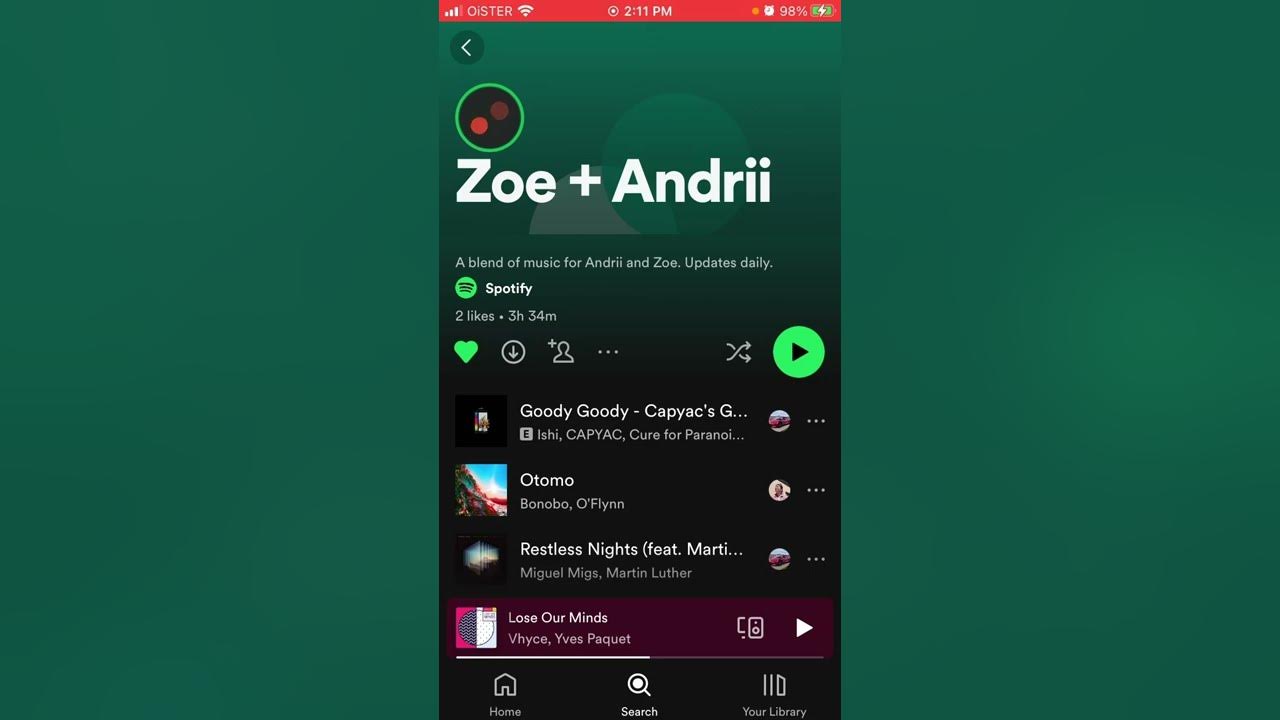 Video thumbnail for How to HIDE SONGs in SPOTIFY BLEND playlist?