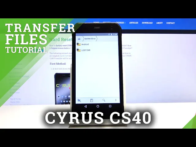 Video thumbnail for How to Transfer Files in Cyrus CS40 - Move Data from SD to Internal Storage