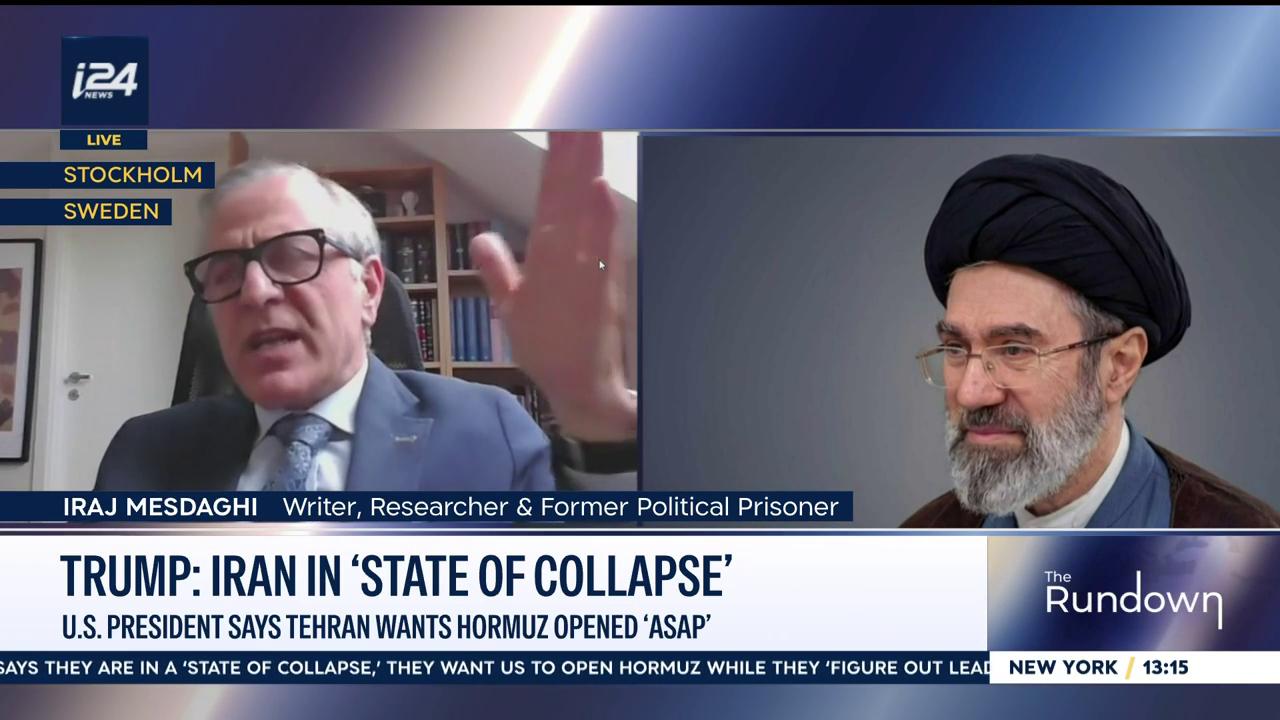 Video thumbnail for US President says Tehran wants Hormuz opened 'ASAP'