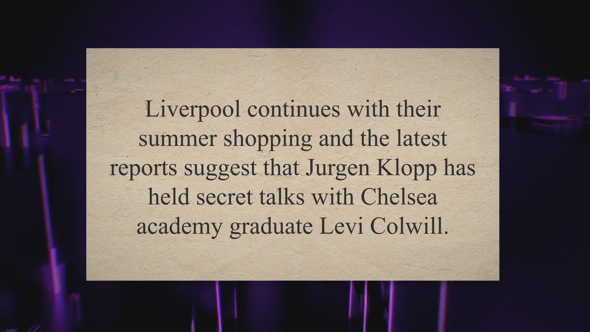 Video thumbnail for Reporter: Liverpool hold secret talks to try and sign “incredible” new player on permanent deal
