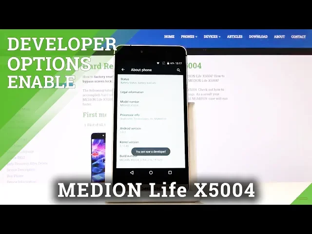Video thumbnail for How to Allow OEM Unlock in MEDION Life X5004 - Enable Developer Options / USB Debbuging