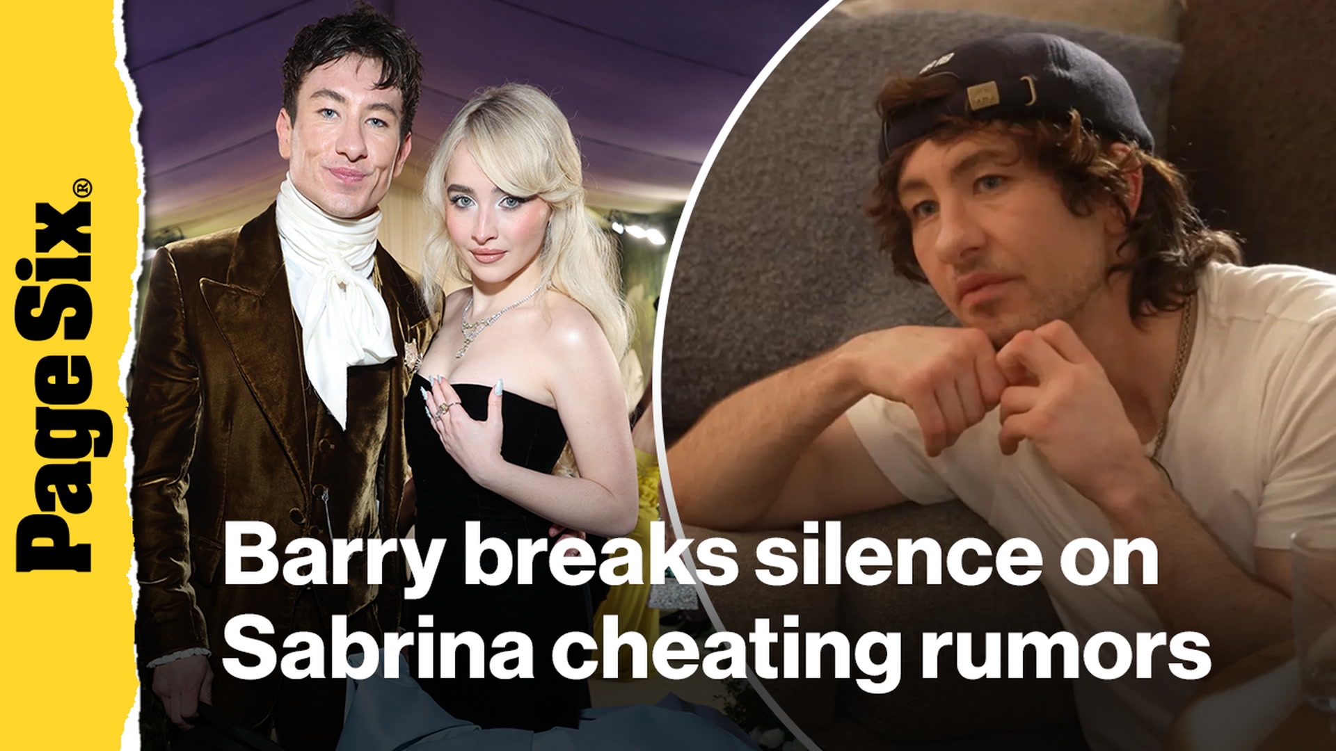 Video thumbnail for Barry Keoghan breaks silence on Sabrina Carpenter cheating allegations
