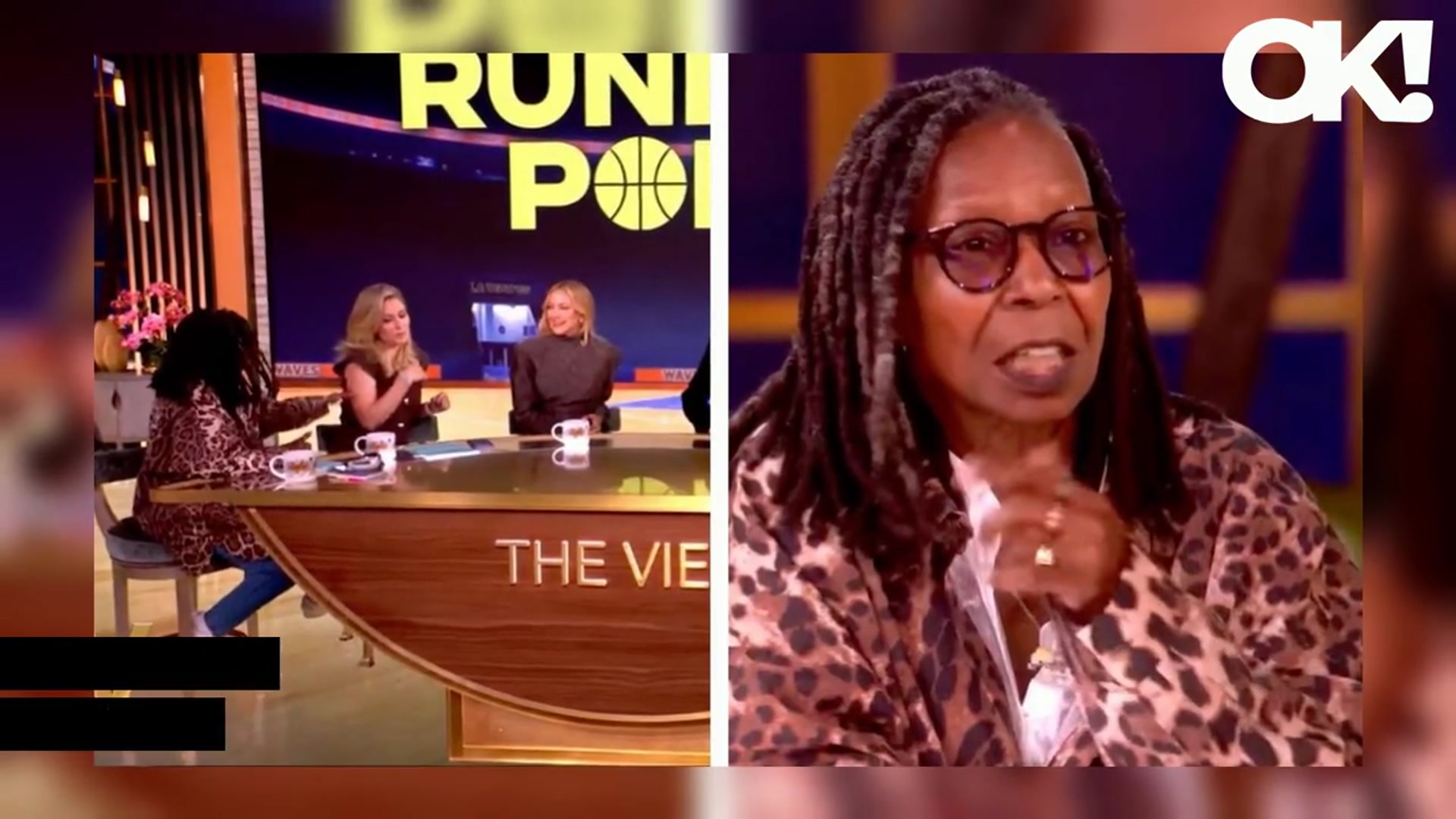 Video thumbnail for Whoopi Goldberg Rolls Her Eyes and Looks Annoyed After Exchanging Nudges With Sara Haines on 'The View': Watch