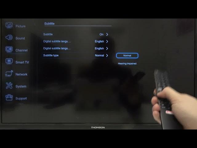 Video thumbnail for How to Turn On / Off Subtitle in THOMSON Smart LED TV?