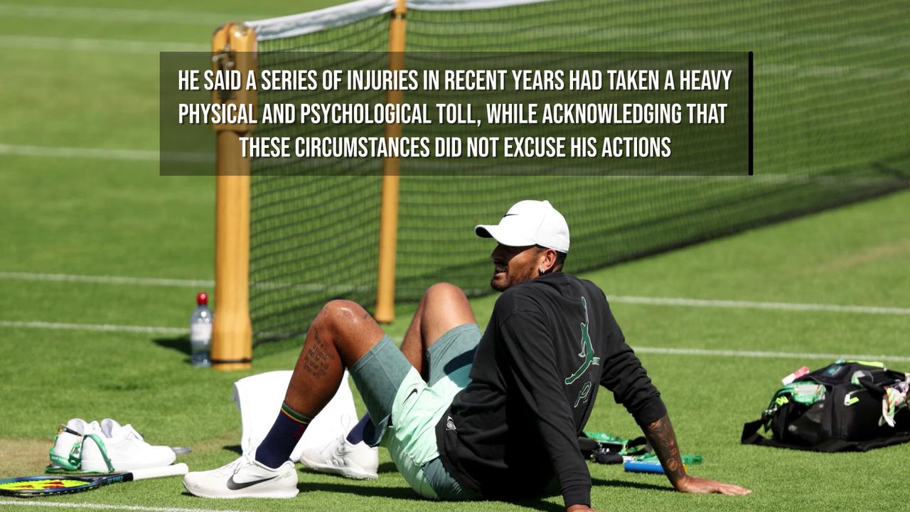 Video thumbnail for Nick Kyrgios Admits 'Huge Mistake' After Cocaine Test and Tennis Suspension.