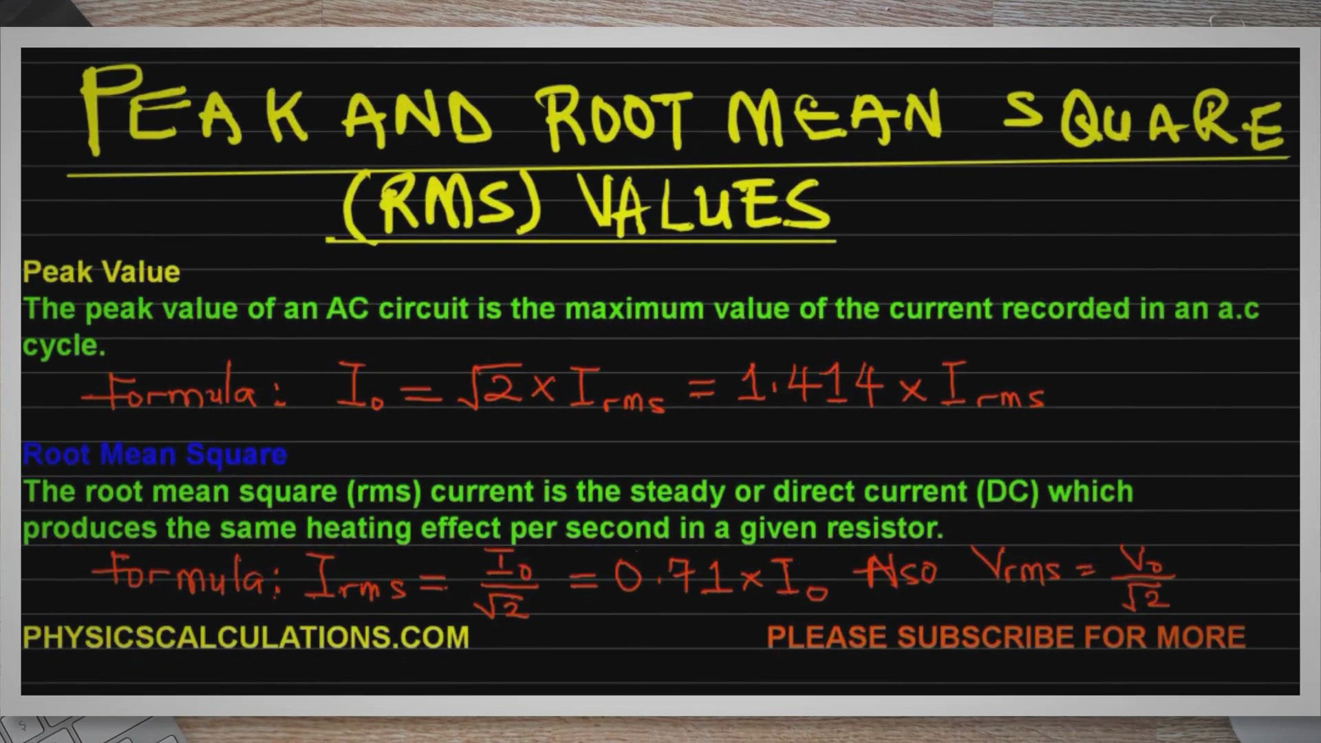 'Video thumbnail for Root Mean Square of AC Circuits: Definitions, Formula, and Calculations'
