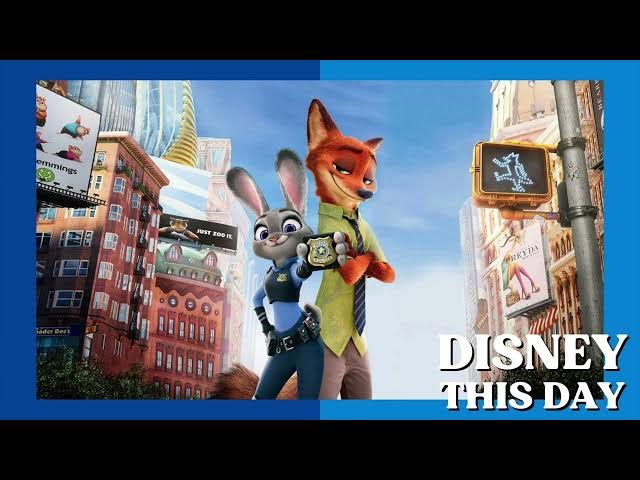 Video thumbnail for Zootopia | DISNEY THIS DAY | March 4, 2016