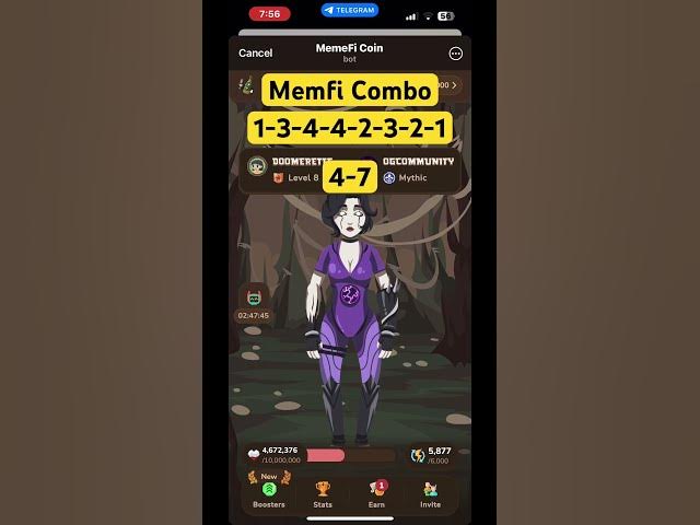 Video thumbnail for Memfi Daily Combo 4/7