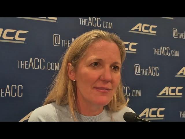 Video thumbnail for #UNC coach Courtney Banghart in breakout room interviews at #ACCTipoff