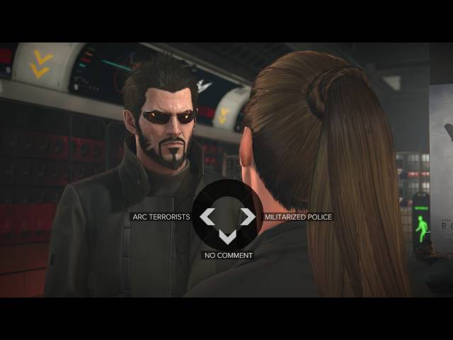 Video thumbnail for Deus Ex: Mankind Divided - Felice Ullmaan 2nd Subway Meet Dialogue Tree Choices (Militarized Police)