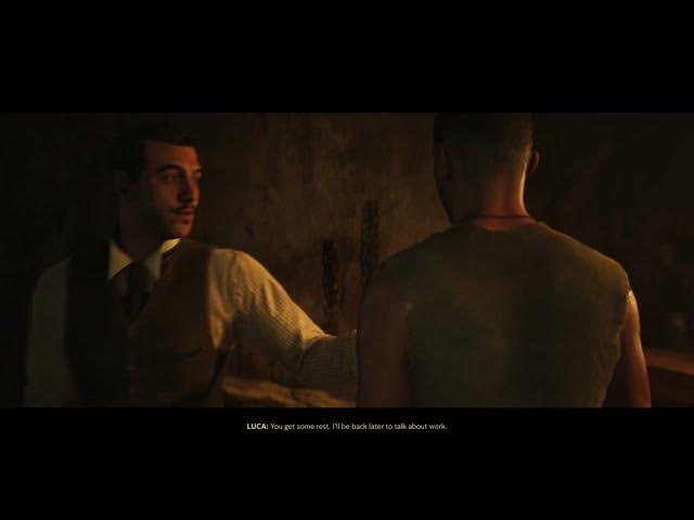 Video thumbnail for Mafia: The Old Country - Chapter 1 Famiglia: Enzo Meets Cesare Cutscene | Get Changed Treat Wounds