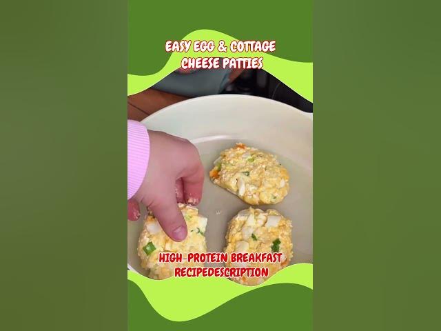 Video thumbnail for Easy Egg & Cottage Cheese Patties (High-Protein Breakfast Recipe)