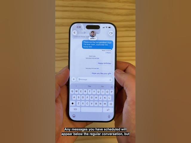 Video thumbnail for How to schedule a text message for the future