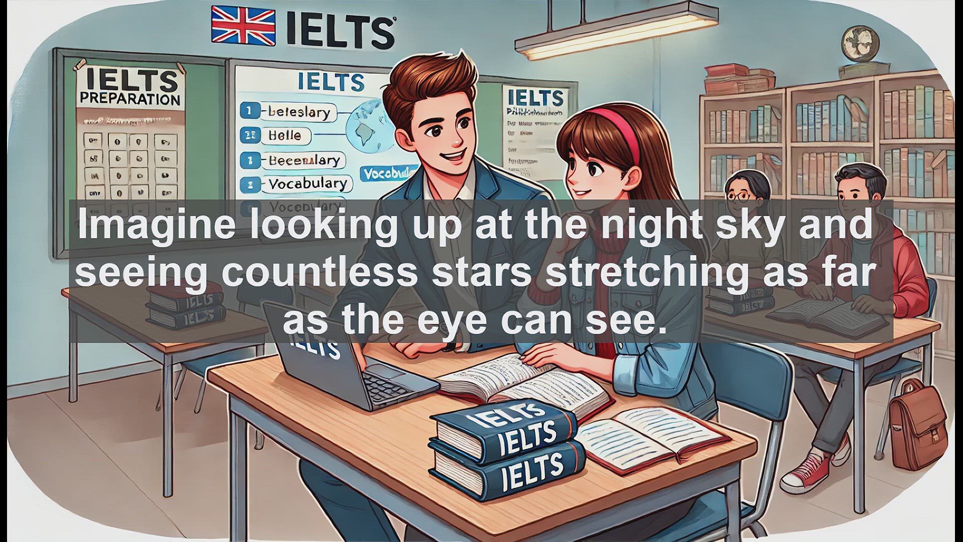 'Video thumbnail for 2500 Must Know IELTS 6.5 Vocabulary - Understanding the Universe: A Guide for IELTS Students'