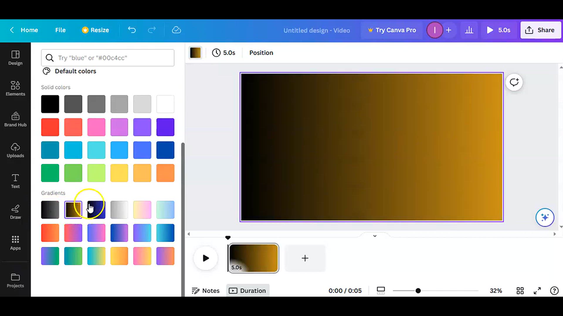 'Video thumbnail for How to Create Gradient Background in Canva#easycanva lcanva tutorial'