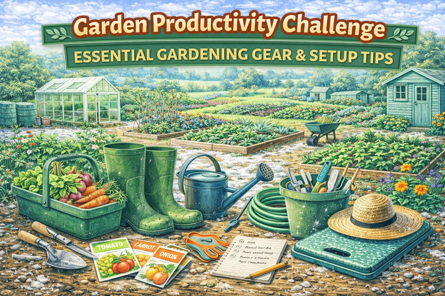 Video thumbnail for Garden Productivity Challenge | Essential Gardening Gear & Setup Tips