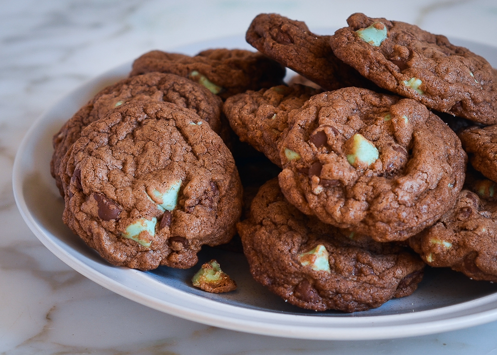 'Video thumbnail for Double Chocolate Mint Cookies Recipe'