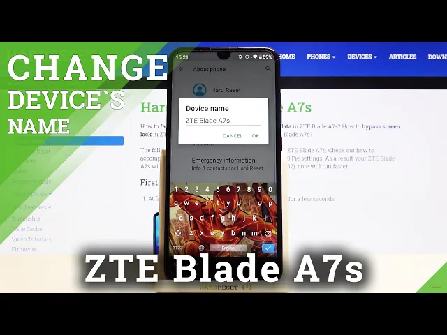 Video thumbnail for Change Device Name - ZTE Blade A7s and Renaming Process