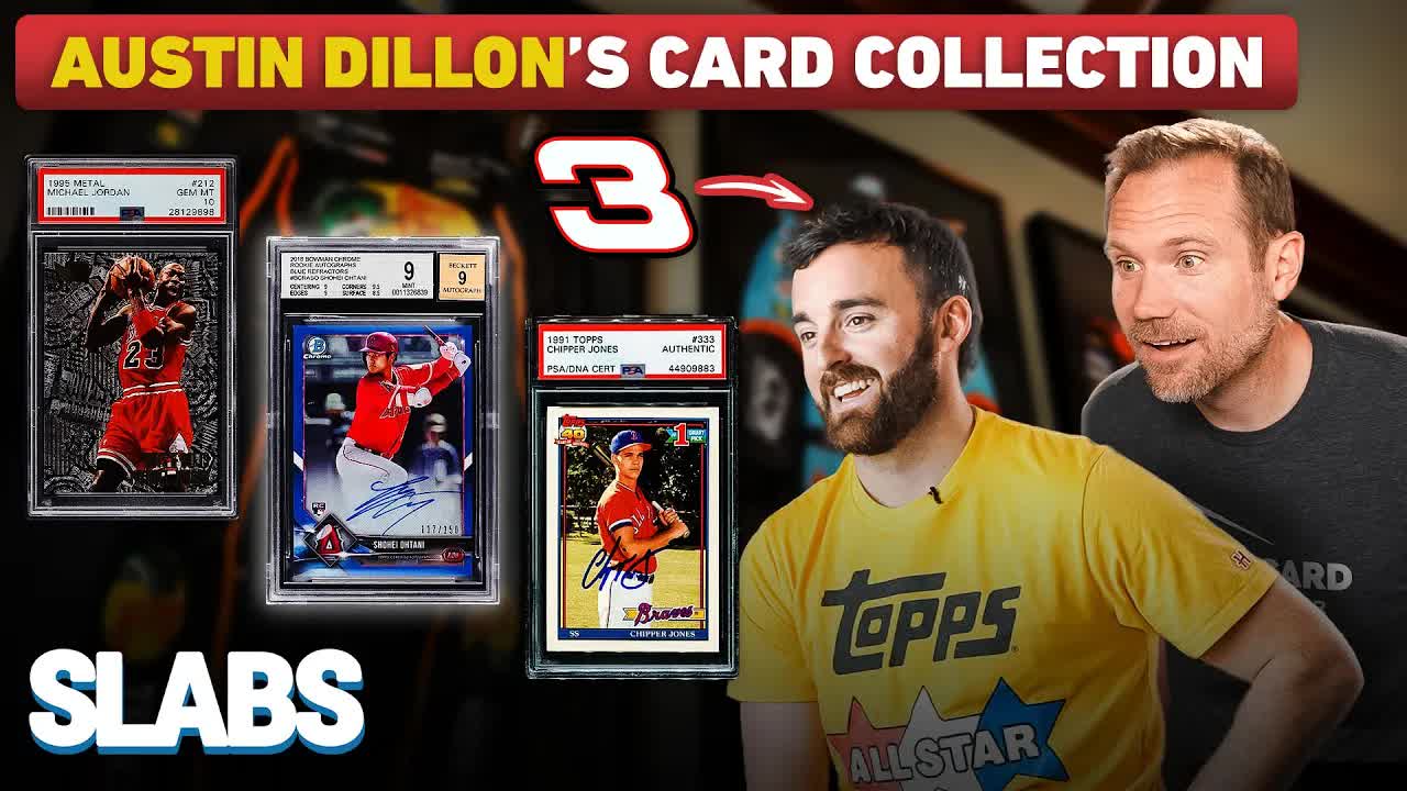 Video thumbnail for sports card investor: nascar's austin dillon reveals his amazing sports card and memorabilia collection!