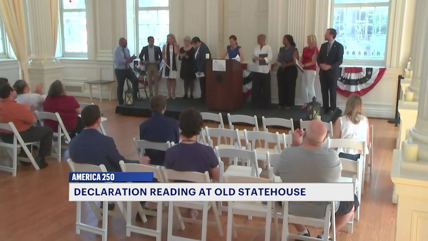 Video thumbnail for Connecticut officials mark America's 250th anniversary with reading of Declaration of Independence