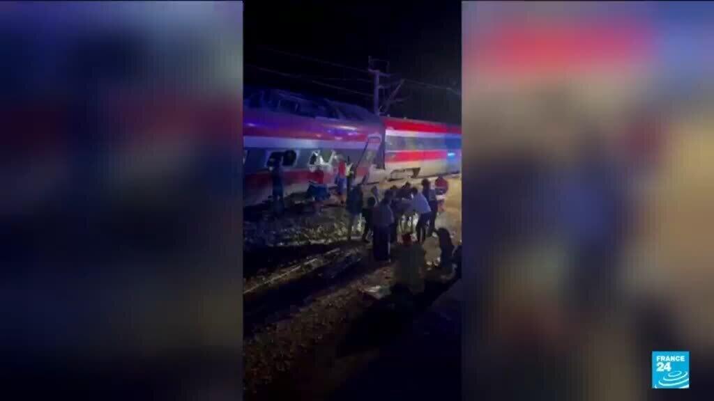 Video thumbnail for Trains collide in southern Spain, killing dozens
