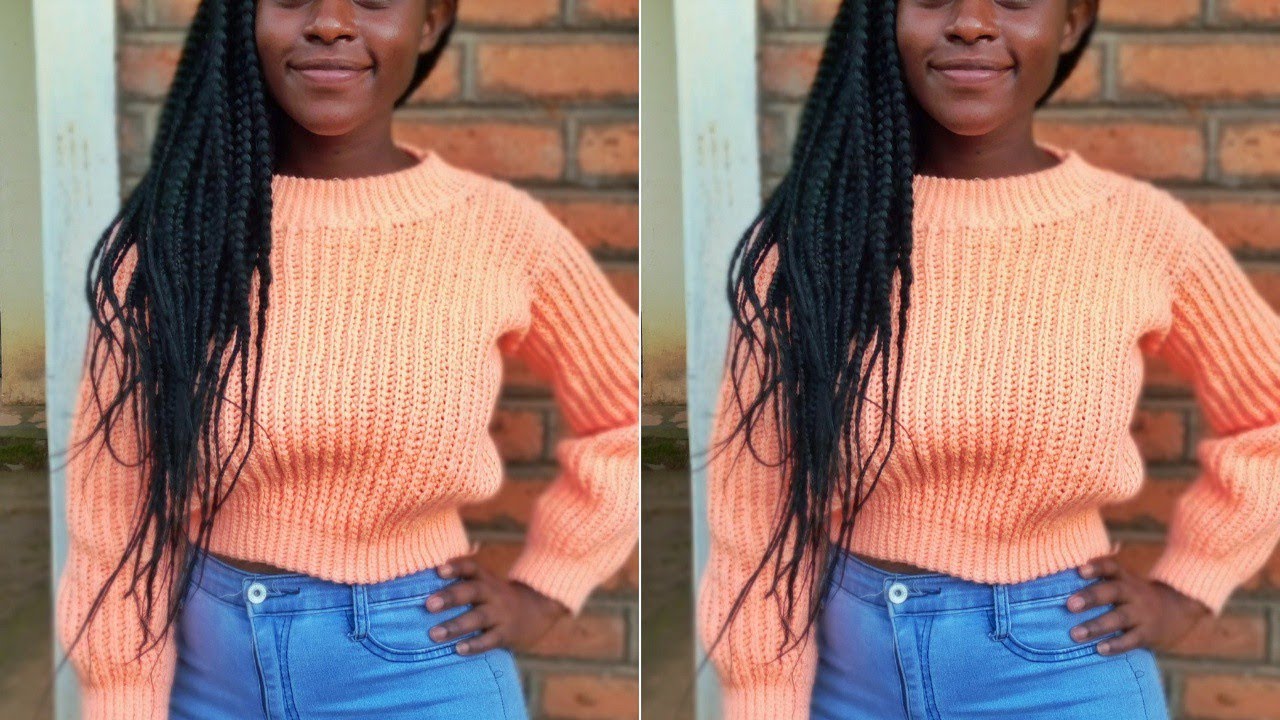 Video thumbnail for EASY Crochet Crop Sweater| Pattern available| Part 1