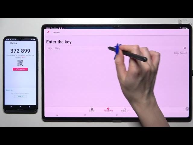 Video thumbnail for How to Transfer files from Nokia Device to Samsung Galaxy Tab S8 Ultra -  Send Anywhere App