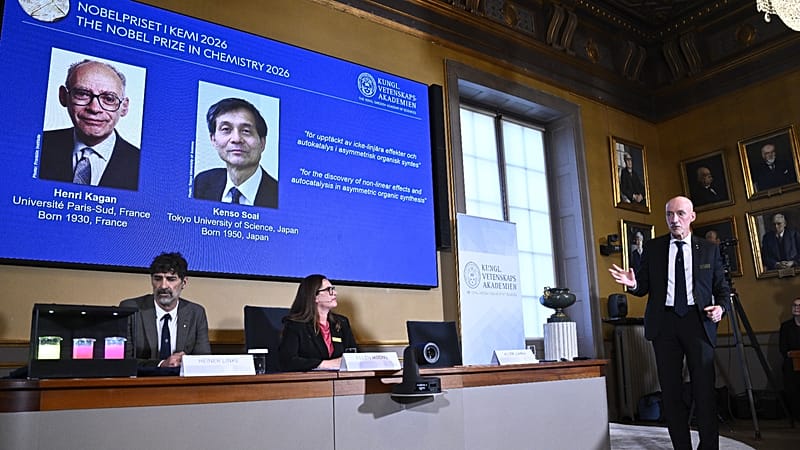 Video thumbnail for French and Japanese scientists awarded Nobel chemistry prize