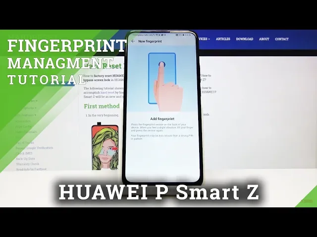 Video thumbnail for How to Add or Delete Fingerprint in Huawei P Smart Z – Easy Instructions