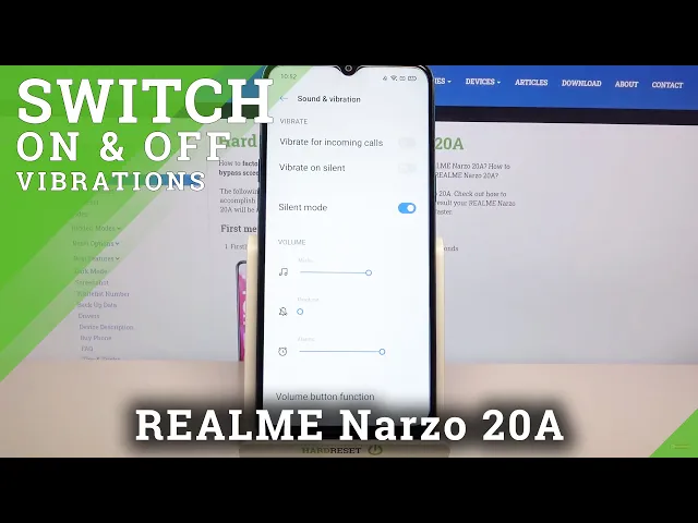 Video thumbnail for How to Change Vibration Settings in REALME Narzo 20A – Open Vibration Settings