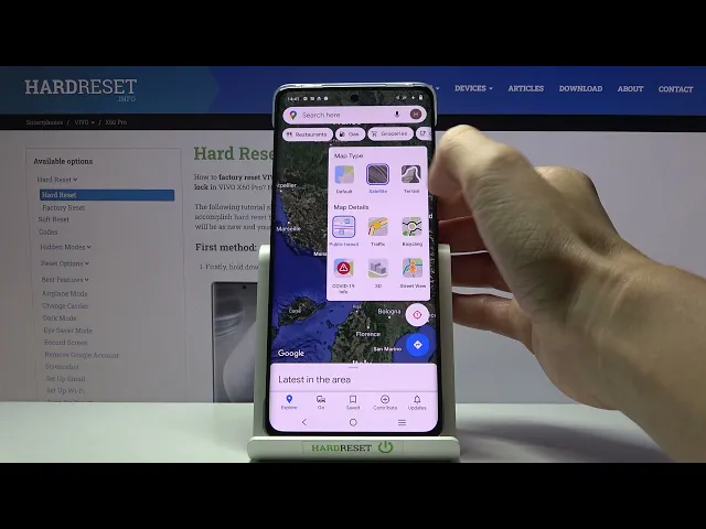 Video thumbnail for How to Change Google Map Type in Google Maps on Vivo X60 Pro